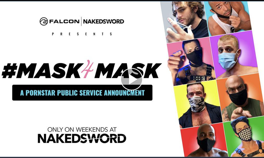 Falcon/NakedSword to Drop Labor Day Weekend PSA #Mask4Mask