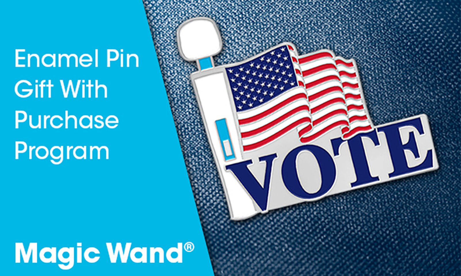 Magic Wand to Promote the Vote With Lapel Pin Giveaways