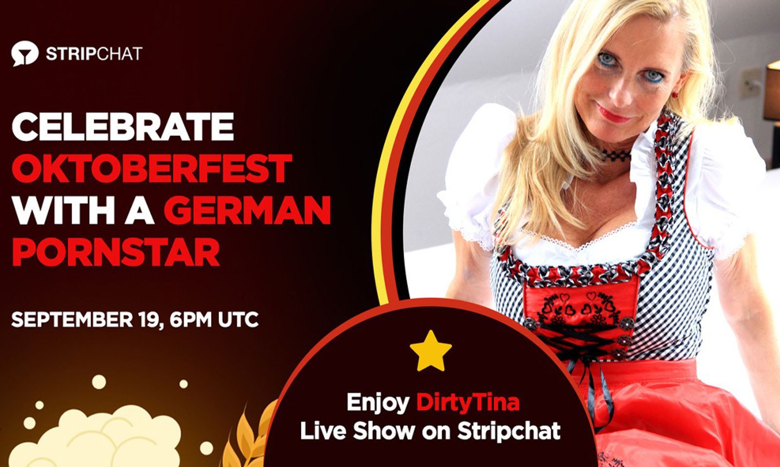 Stripchat's First Oktoberfest Show Stars German MILF DirtyTina