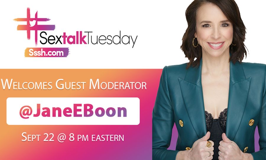 #SexTalkTuesday Gets Edgy With Jane Boon on September 22