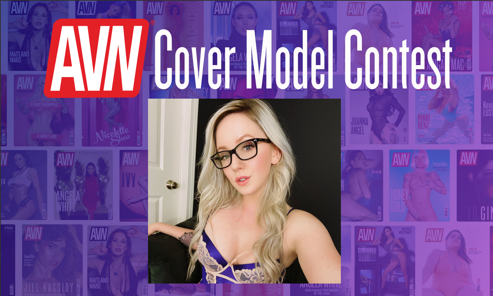 Candy Glitter Wins First Cover Model Contest on AVN Stars 