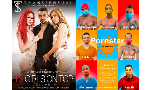 Dante Colle on Cover of 'TS Girls on Top Vol 4,' Featured in Doc.