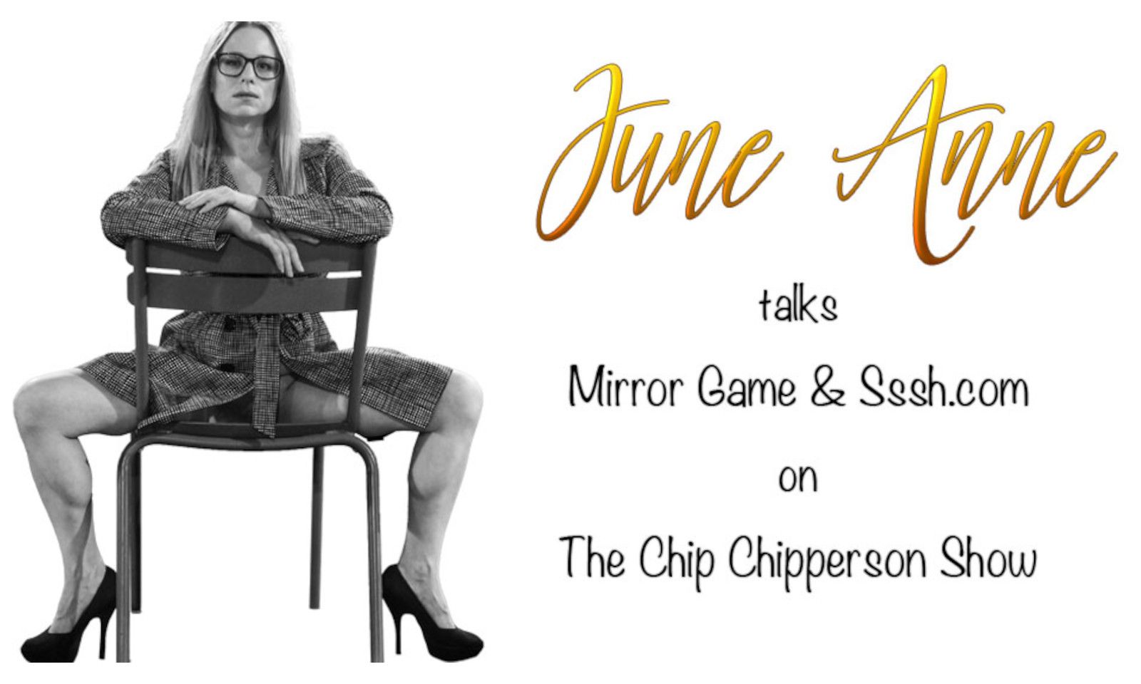 Sssh.com's June Ann Guests on 'The Chip Chipperson Show'