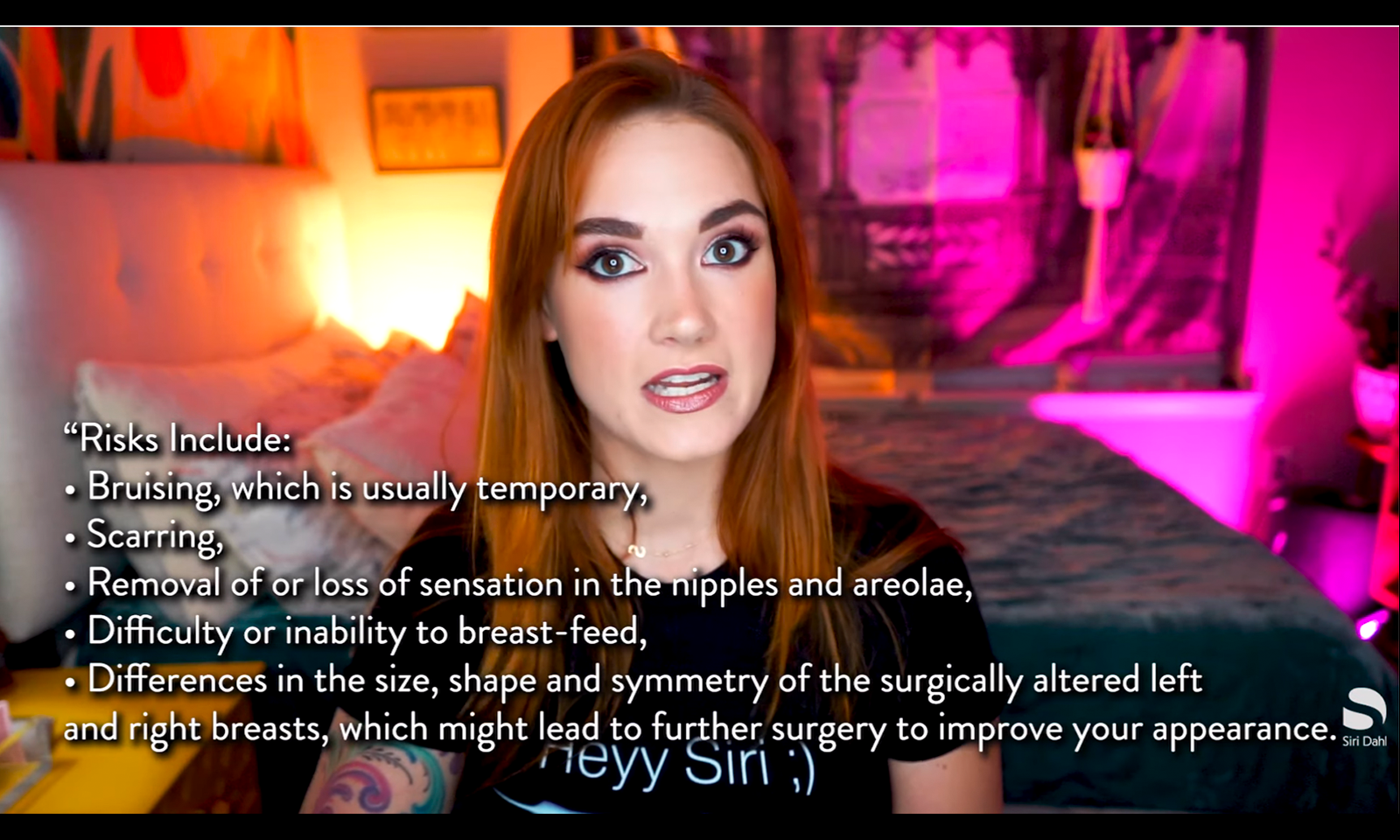 Siri Dahl Addresses Her Breast Reduction Surgery in YouTube Video