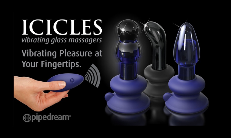Pipedream Now Shipping New Icicles Vibrating Glass Massagers