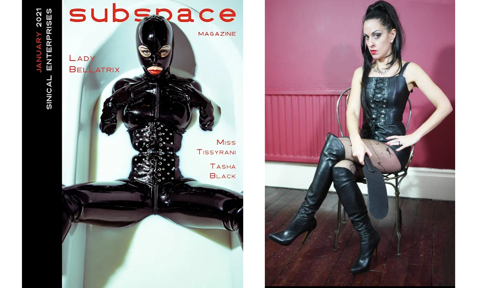 Subspace Magazine Features Lady Bellatrix on January Cover