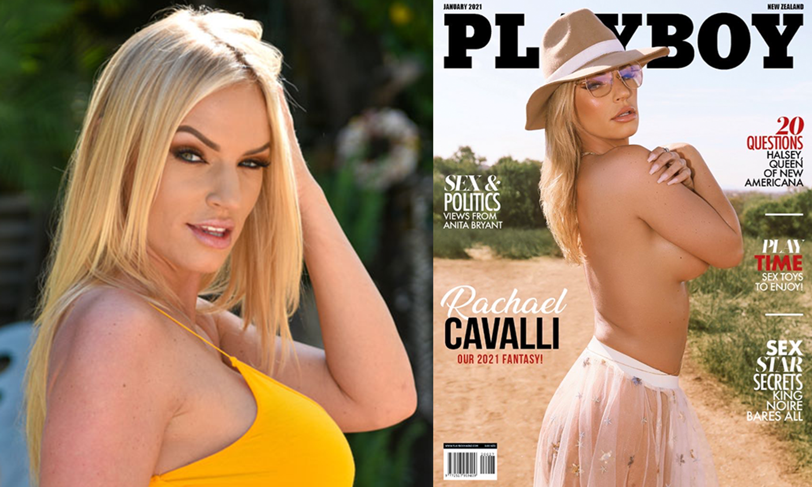 Rachael Cavalli Takes the Cover of January's Playboy New Zealand