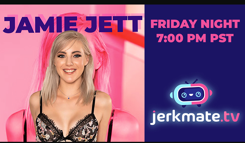 LOS ANGELES—Adult newbie Jamie Jett will be appearing on Jerkmate TV for a ...