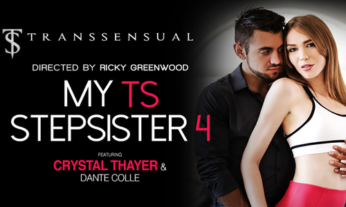 Crystal Thayer on Cover of TransSensual’s ‘My TS Stepsister 4’