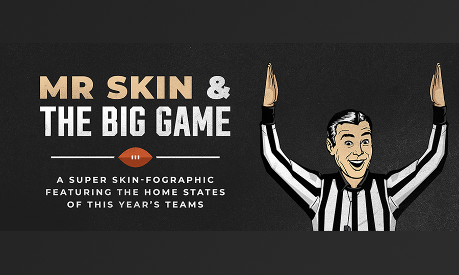 Mr. Skin Infographic Uncovers the Celeb Skin Around Super Bowl LV