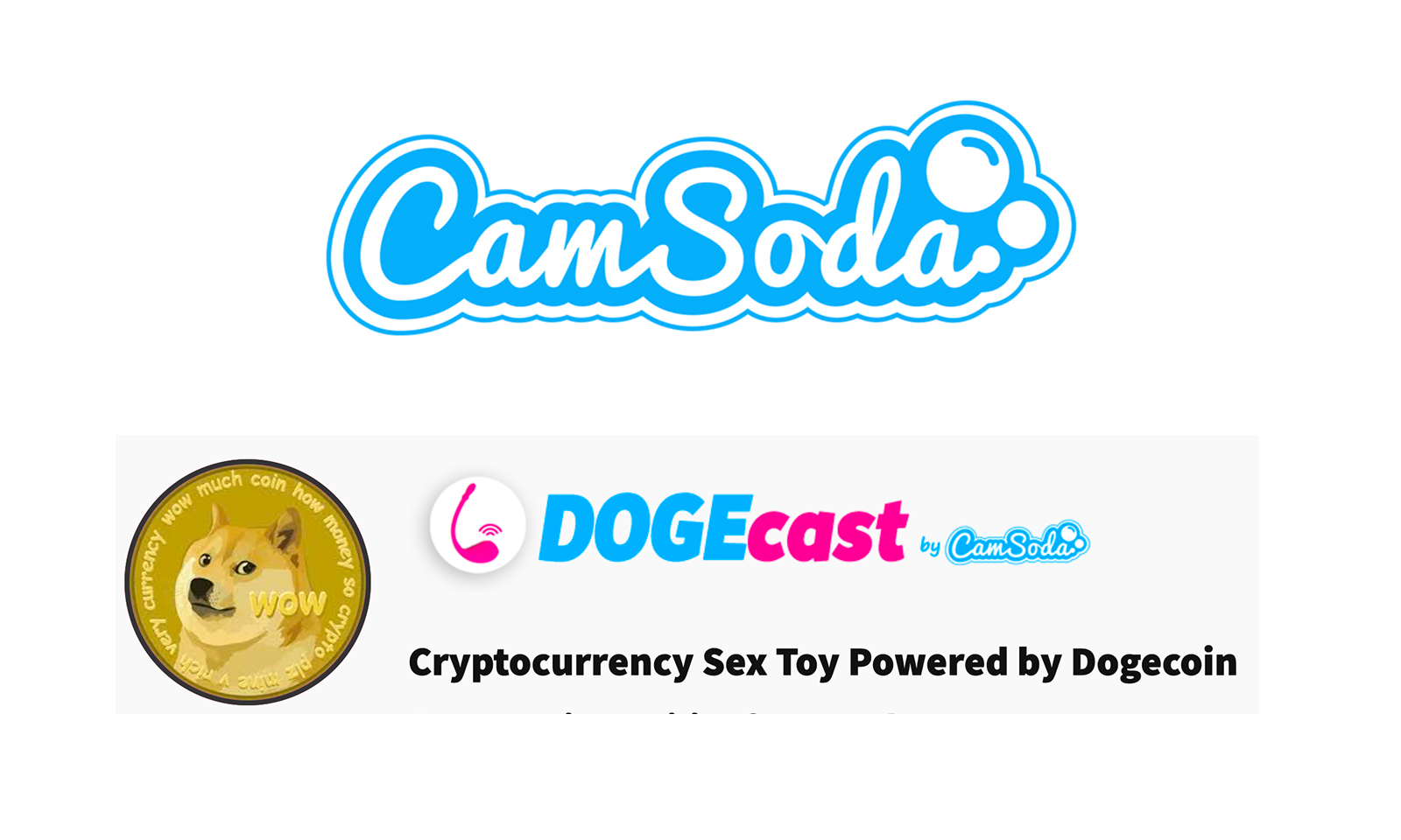 CamSoda Lets Adults Pair Their Sex Toys to Dogecoin With DogeCast