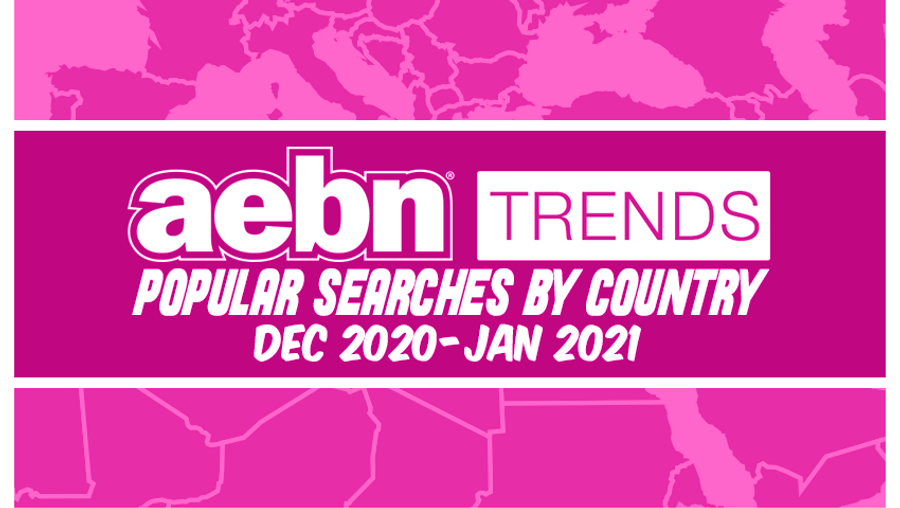 AEBN Publishes Popular Searches by Country for December, January