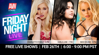 AVN Stars Announces ‘Friday Night Live’ Lineup 