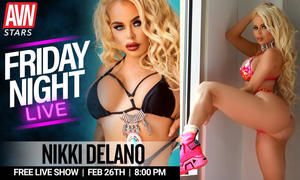 Nikki Delano's 1st Live Show on AVN Stars Tonight