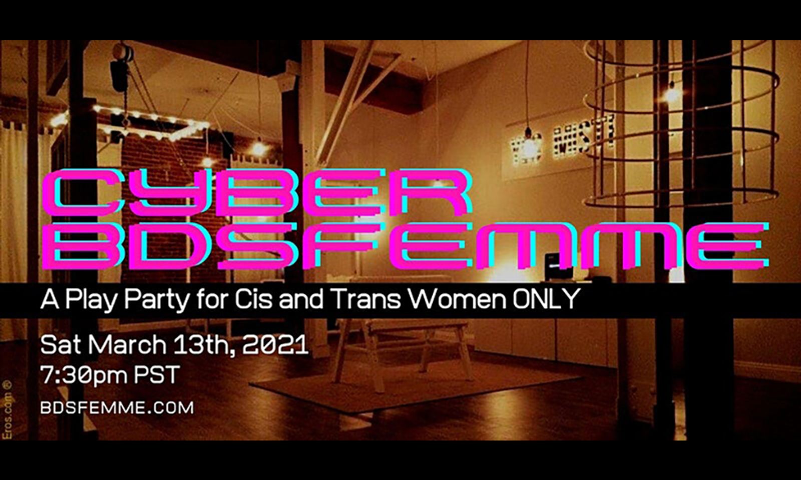 Women's Virtual Play Party CyberBDSFemme Scheduled for March 13