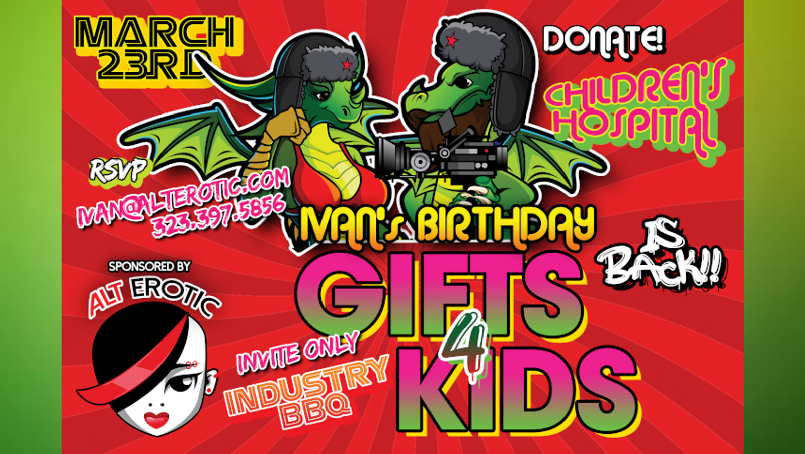 Ivan Launches Annual Charity Toy Drive for His Birthday