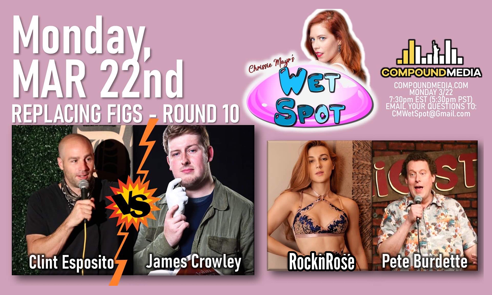 MFC's RocknRose Guests on The Wet Spot with Chrissie Mayr Tonight