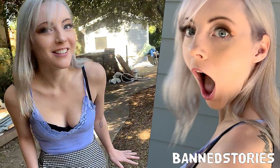 Jamie Jett's BannedStories.com Fantasy Is to Crash a Porn Set