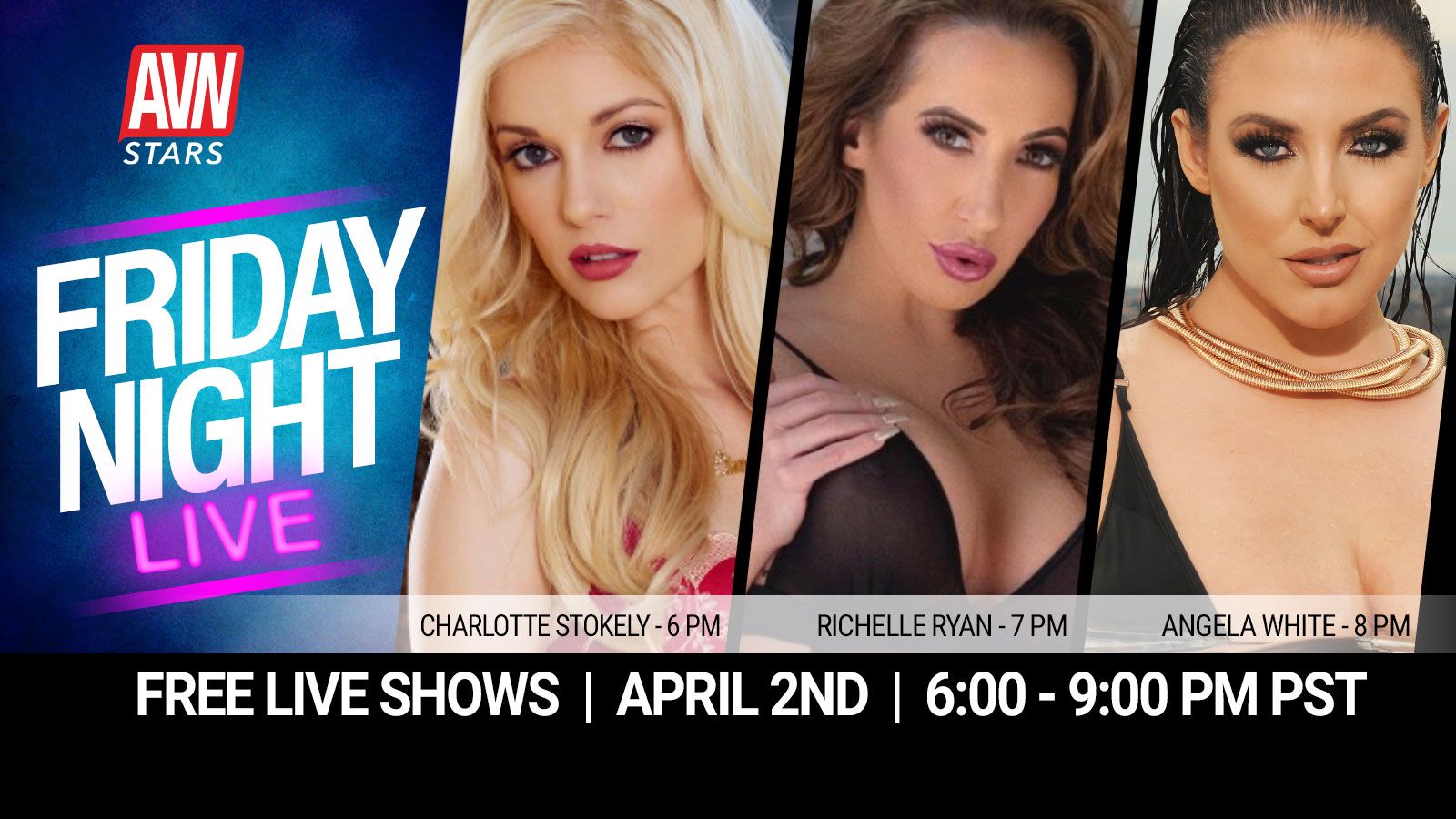 AVN Stars Announces ‘Friday Night Live’ Lineup 