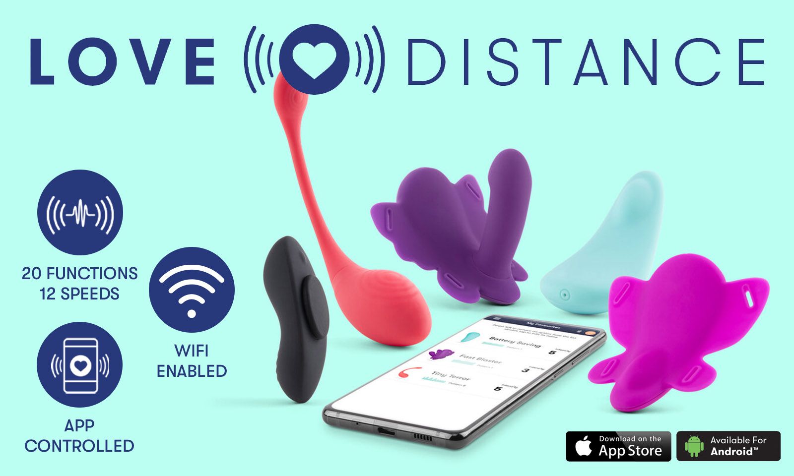 Xgen Products Stocking New Love Distance App-Controlled Toys