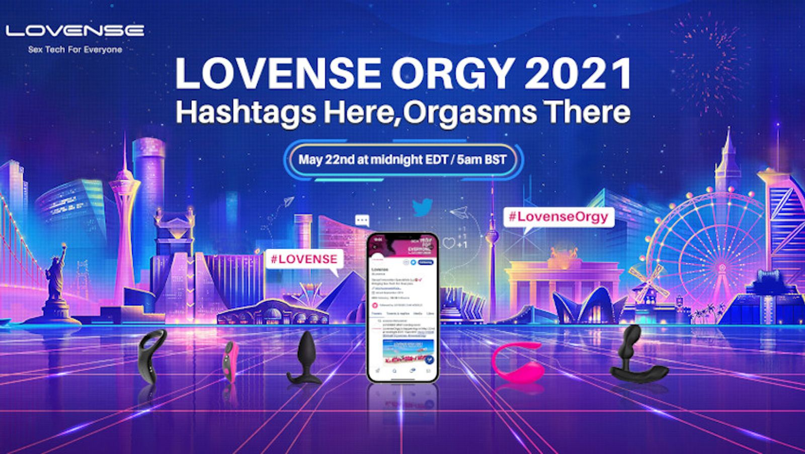 Lovense Announces Global Twitter Orgy | AVN