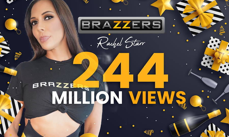 Rachel Starr Surpasses 244 Million Views on Brazzers
