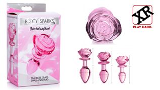 XR Brands Releases New Pink Glass Rose Plugs From Booty Sparks