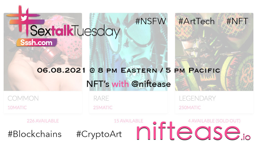 Charles Monroe of @Niftease to Talk Crypto on #SexTalkTuesday