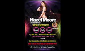 Hazel Moore to Host Birthday Party Tonight in Private Location