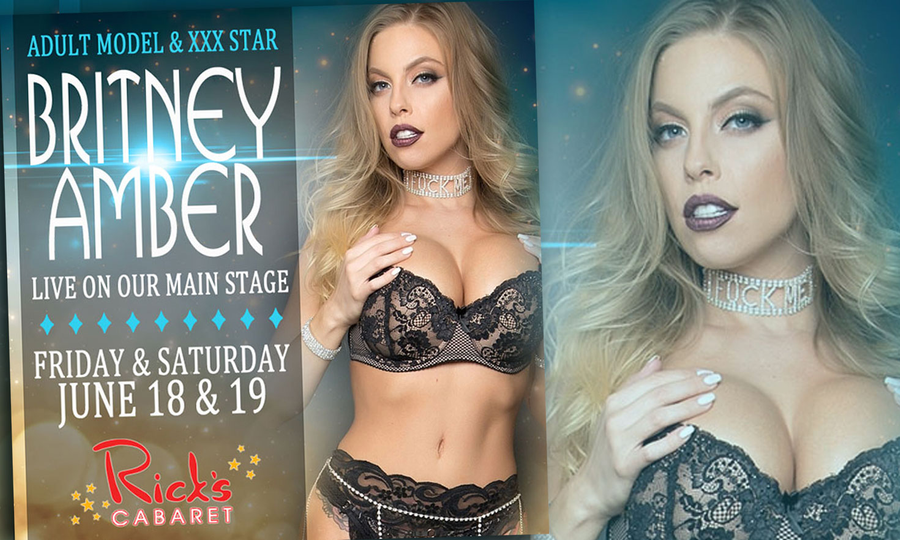 Britney Amber Heads to Rick's Cabaret Pittsburgh This Weekend