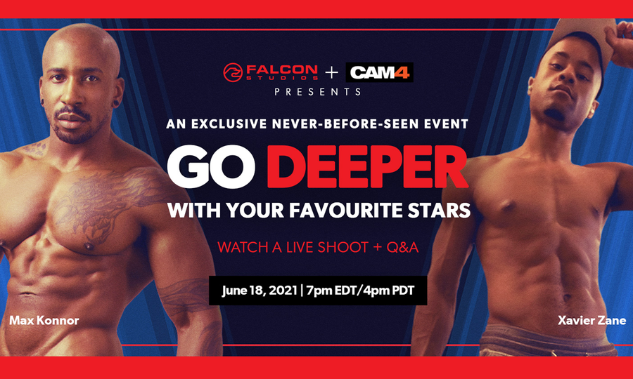 Max Konnor, Xavier Zane to Match Up for 3rd Falcon/CAM4 Live Show