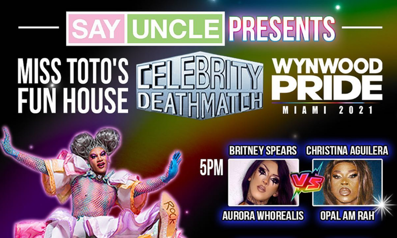 SayUncle Sponsors Wynwood Pride 'Celebrity Deathmatch' Saturday