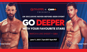 Cole Connor, Roman Todd Set for 2nd Live Falcon/CAM4 Show