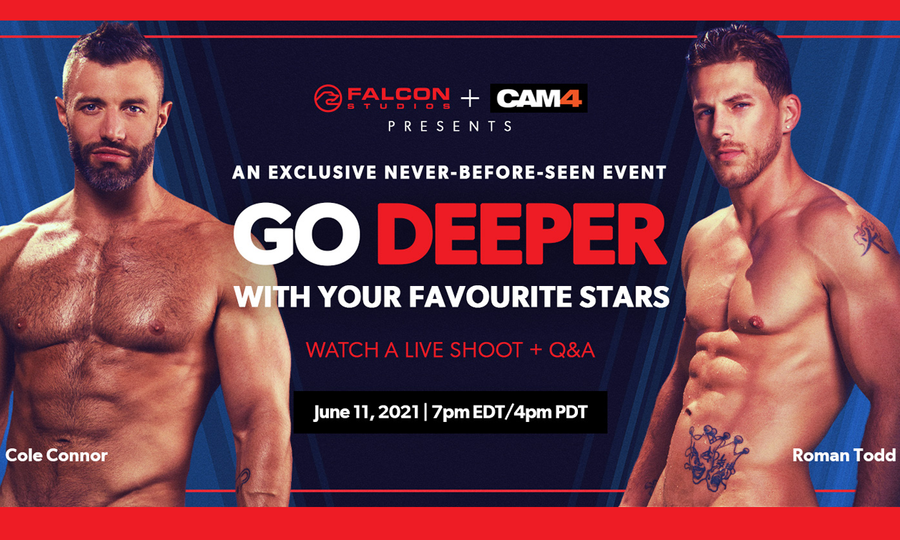 Cole Connor, Roman Todd Set for 2nd Live Falcon/CAM4 Show