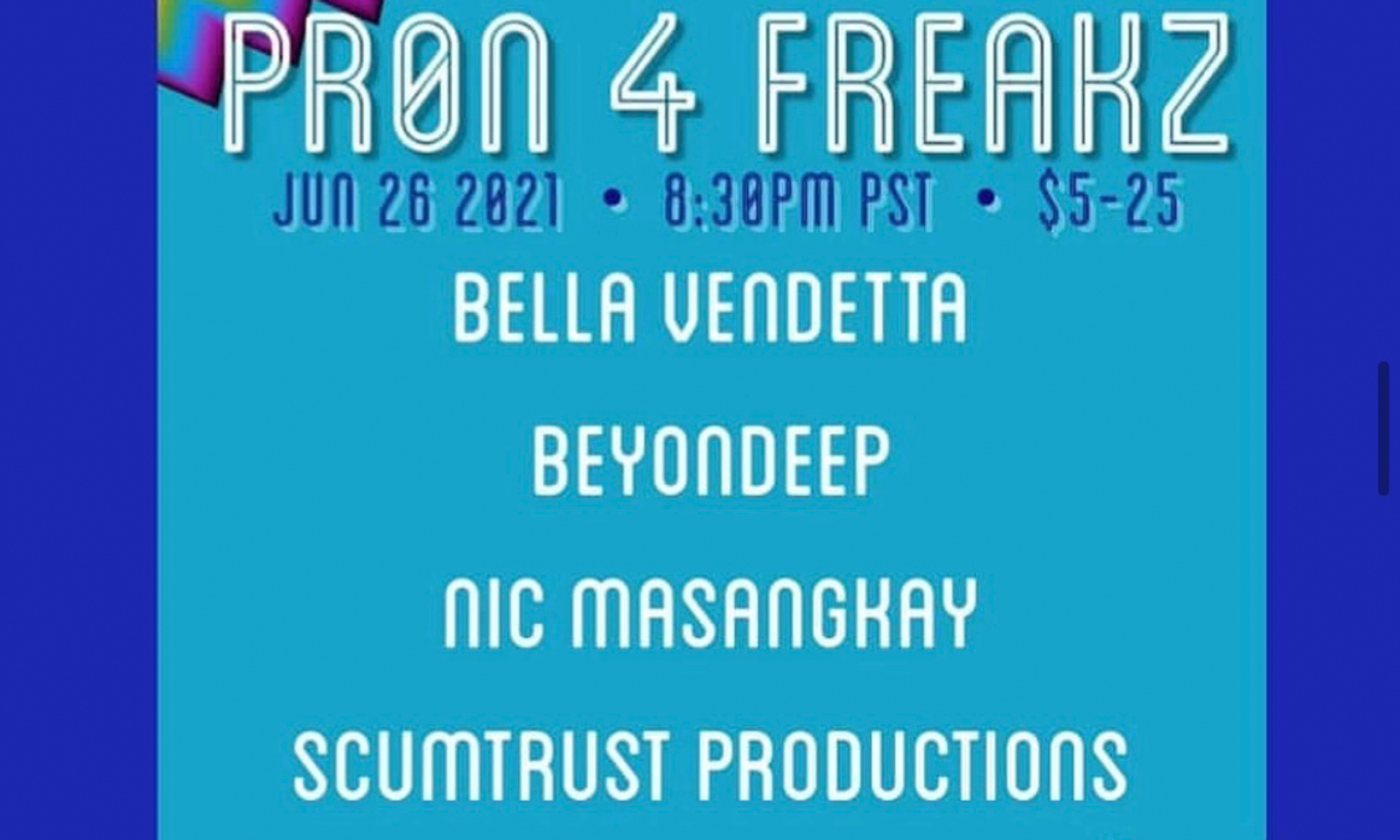 Bella Vendetta Short to Screen Saturday at Pr0n 4 Freakz Fest