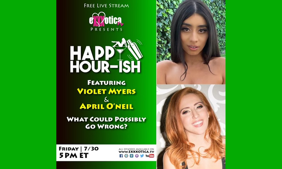 Violet Myers, April O'Neil to Guest on 'Happy Hour-ish'