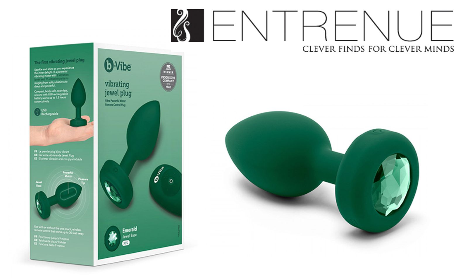 Entrenue Ships Vibrating Jewel Plugs From b-Vibe