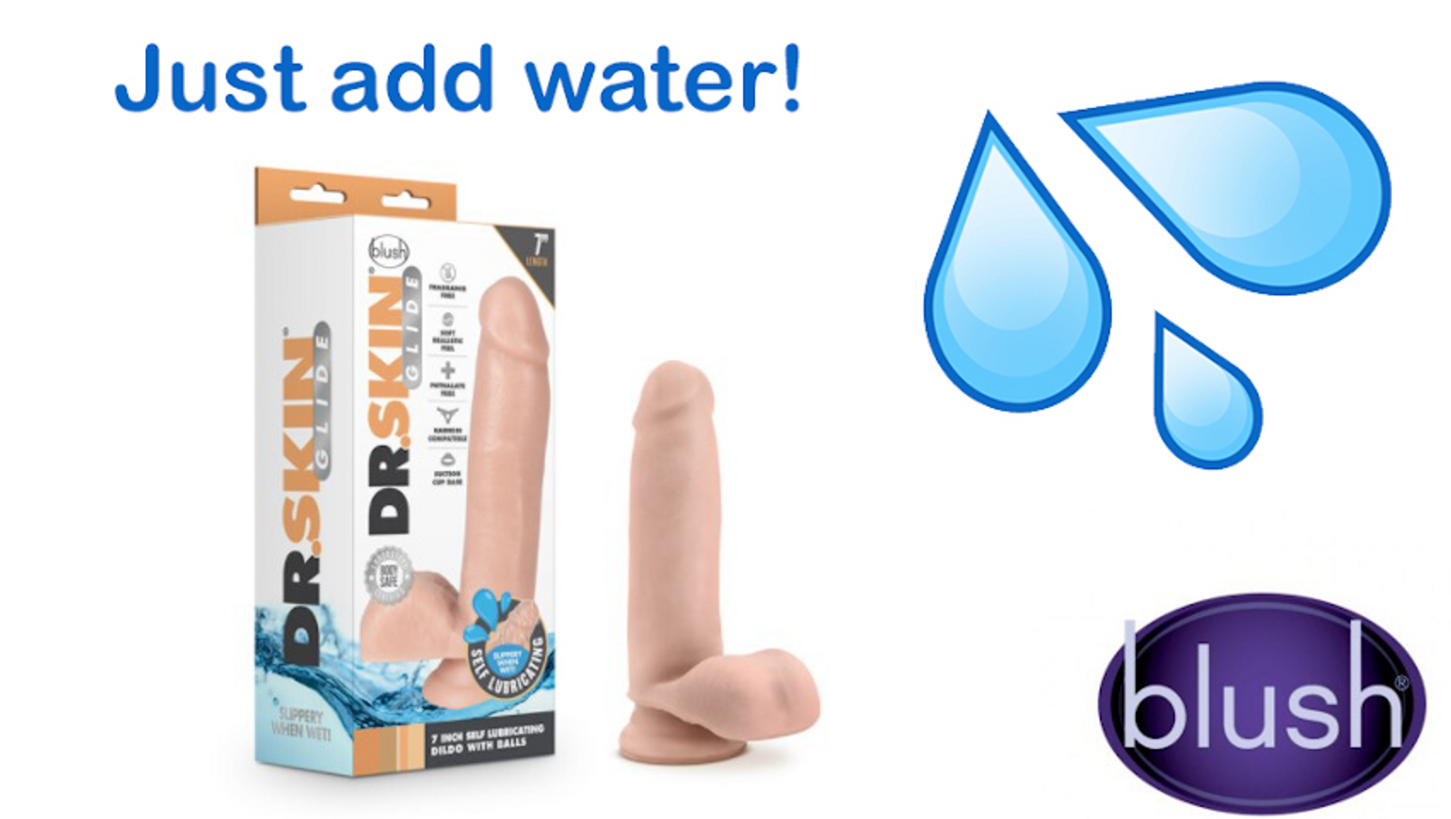 Blush Unveils 'Dr. Skin Glide' Self-Lubricating Dildos