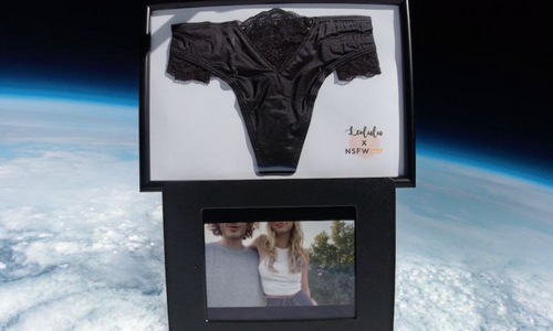 Leolulu's Panties Sent to Space for Charity Auction