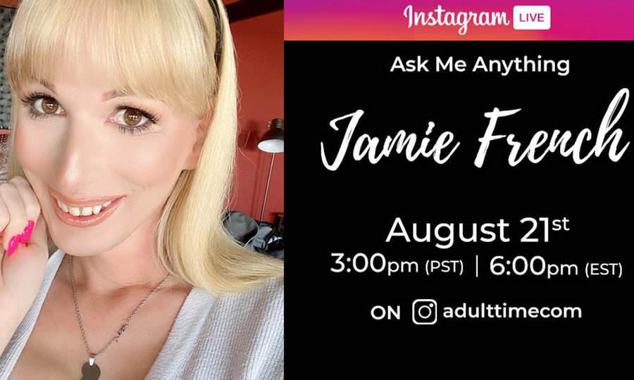 Jamie French to Talk Milestone Anniversary in Adult Time AMA Sat.