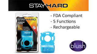 Blush Adds Rechargeable Vibrating C-ring to 'Stay Hard' Line