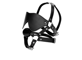 Strict Blindfold Harness & Ball Gag