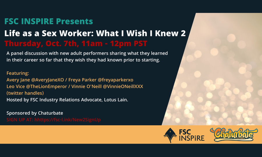 FSC INSPIRE, Chaturbate Set for 2nd 'What I Wish I Knew' Panel