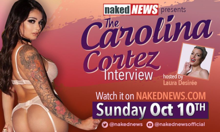 Carolina Cortez Makes Her Naked News Debut on Sunday