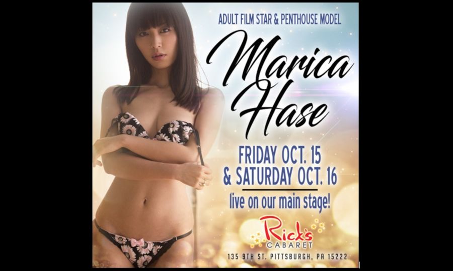 Marica Hase to Perform at Rick’s Cabaret in Pittsburgh
