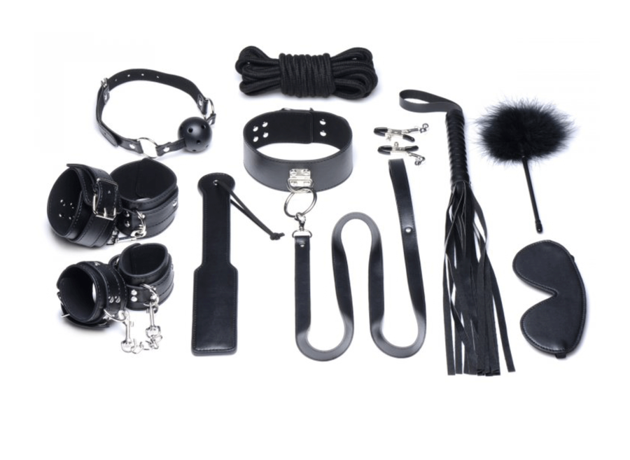 Deluxe 10 Piece Bondage Set