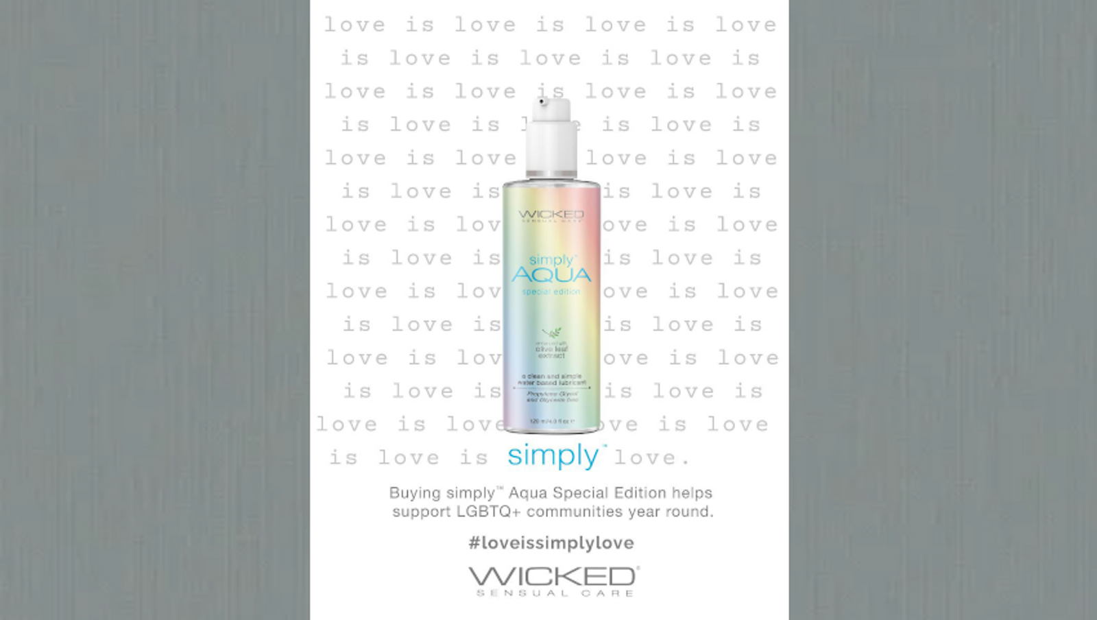 Wicked Sensual Launches simply Aqua Special Edition