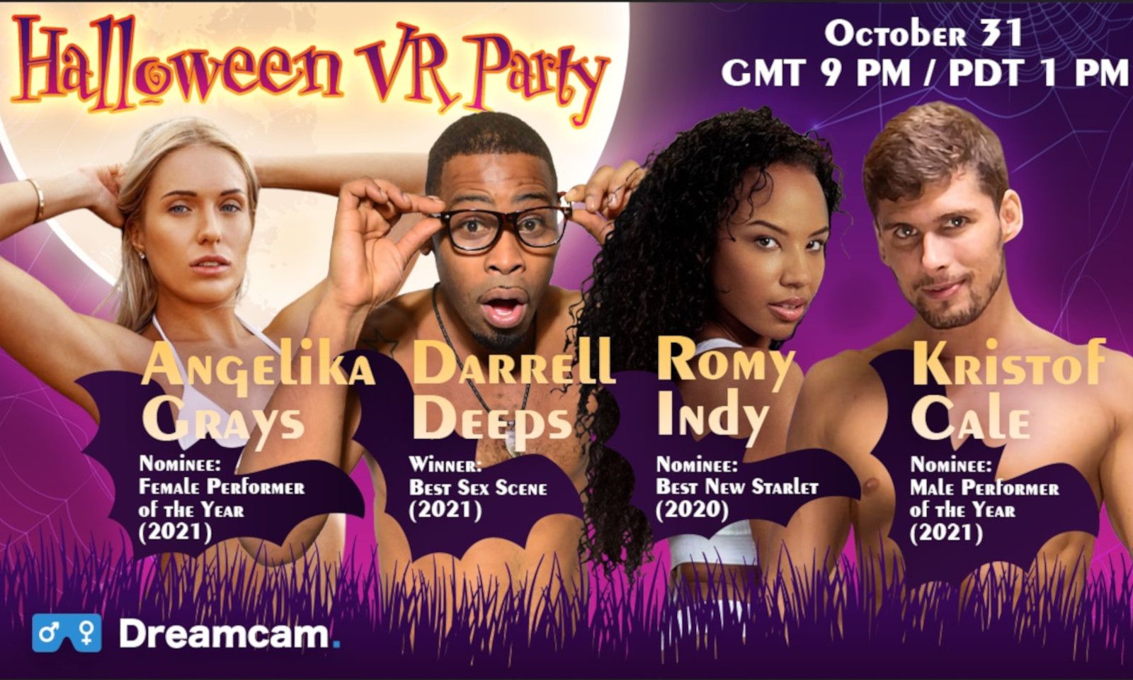 Dreamcam Teams With Stripchat and Others for Halloween VR Party