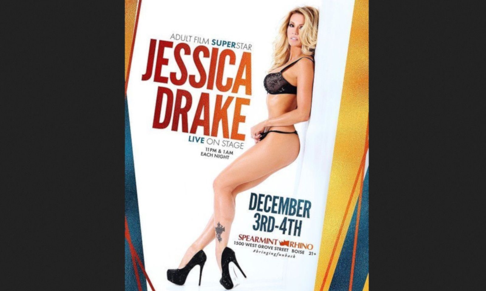 Jessica Drake to Headline Spearmint Rhino Boise, West Palm Beach