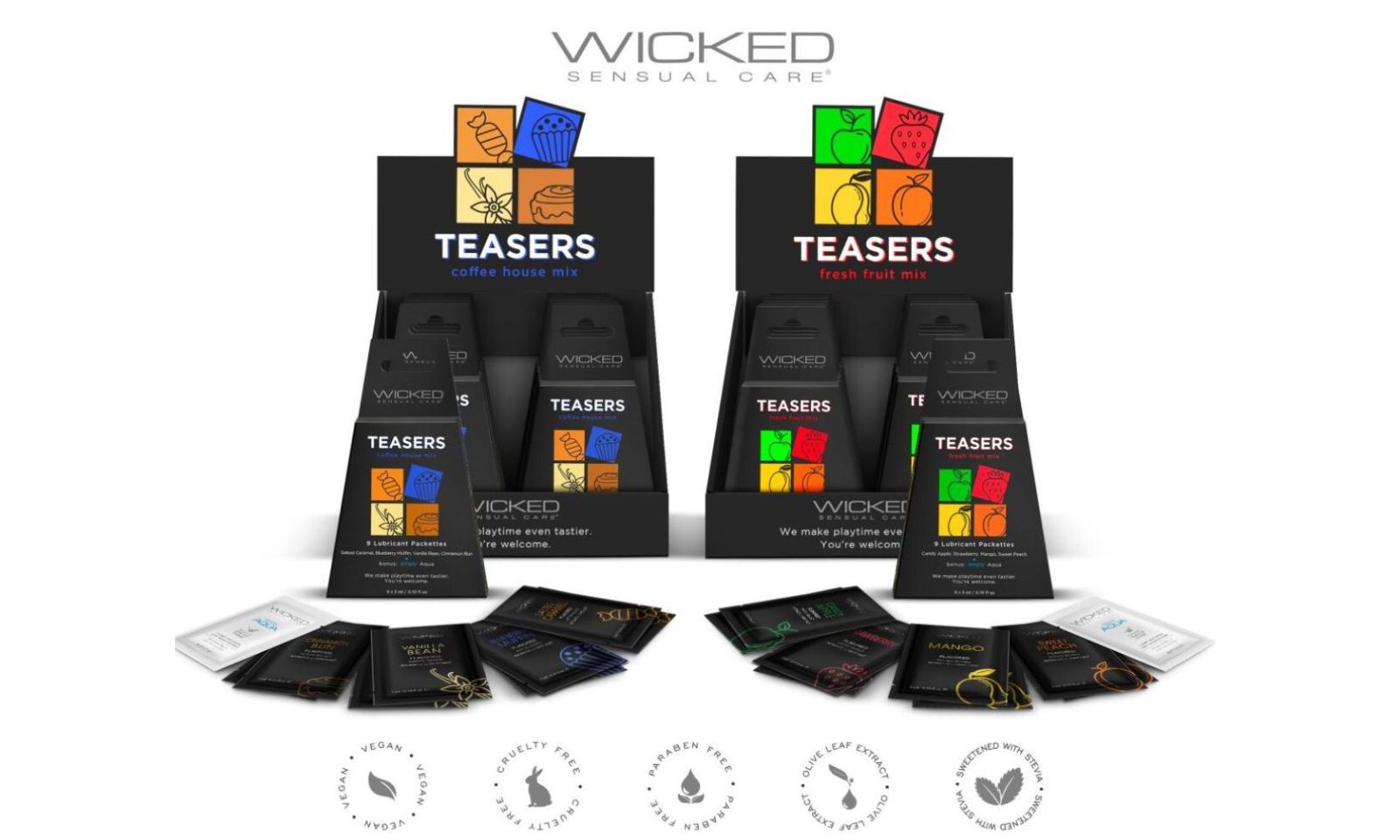 Wicked Sensual Care Debuts Flavored Teasers Variety Packs